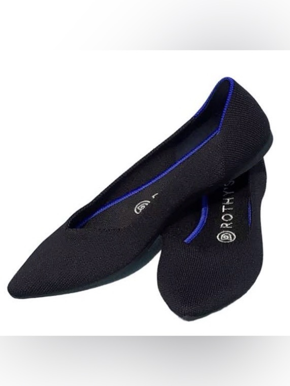 Rothy's Black Pointed-Toe Flats (original version)